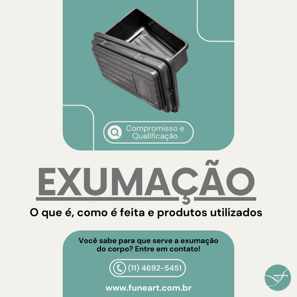 Exumação, descubra o que é, como é feita e produtos utilizados