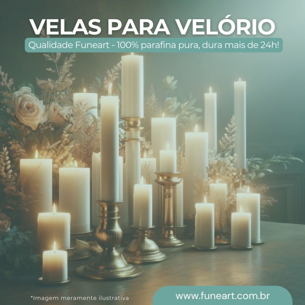 Velas funerárias - As diferenças e a evolução deste artigo nos velórios.