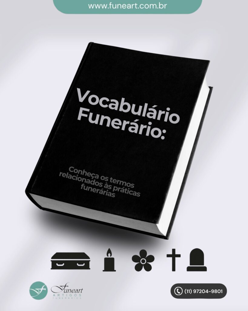 Vocabulário com termos relacionados ao universo funerário