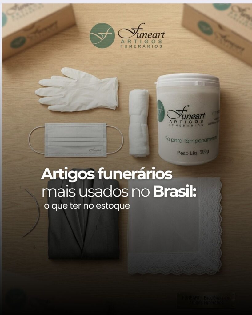 Quais são os artigos funerários mais utilizados no país